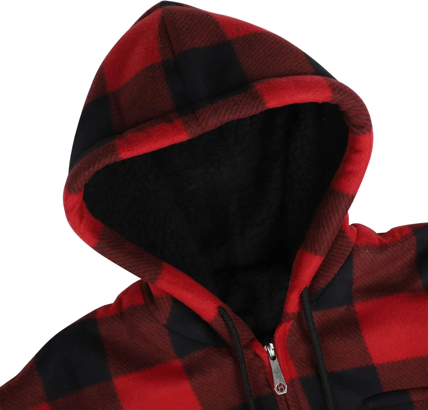 Winter Heavy Warm Sherpa Lined Fleece Plaid Flannel Jacket Men Plus Size S-5XL Big&Tall Mens Coat