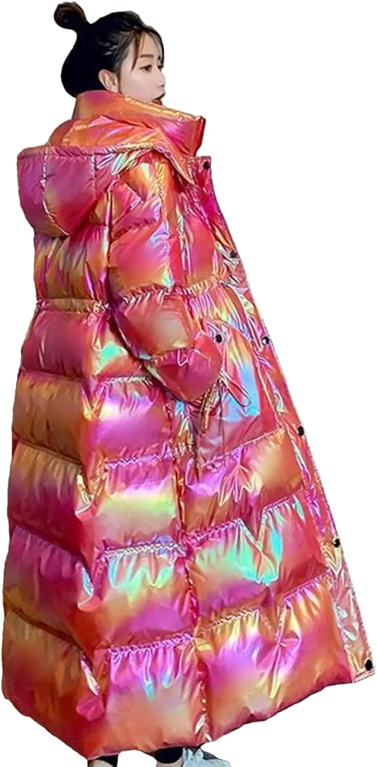 Winter Waterproof Long Parkas Cotton Padded Jacket Women Hooded Thick Warm Snow Coat Oversized Outerwear
