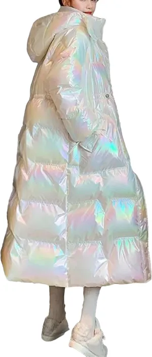 Winter Waterproof Long Parkas Cotton Padded Jacket Women Hooded Thick Warm Snow Coat Oversized Outerwear