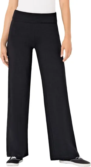 Woman Within Plus Size Petite Stretch Cotton Wide Leg Pant