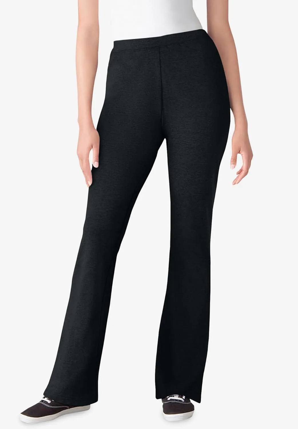 Woman Within Plus Size Stretch Cotton Bootcut Pant