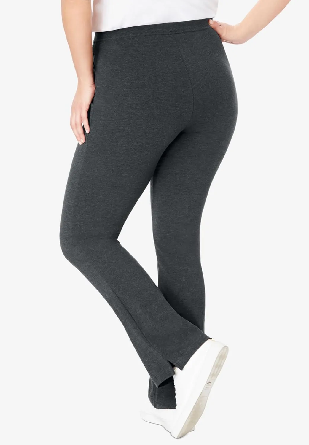 Woman Within Plus Size Stretch Cotton Bootcut Pant