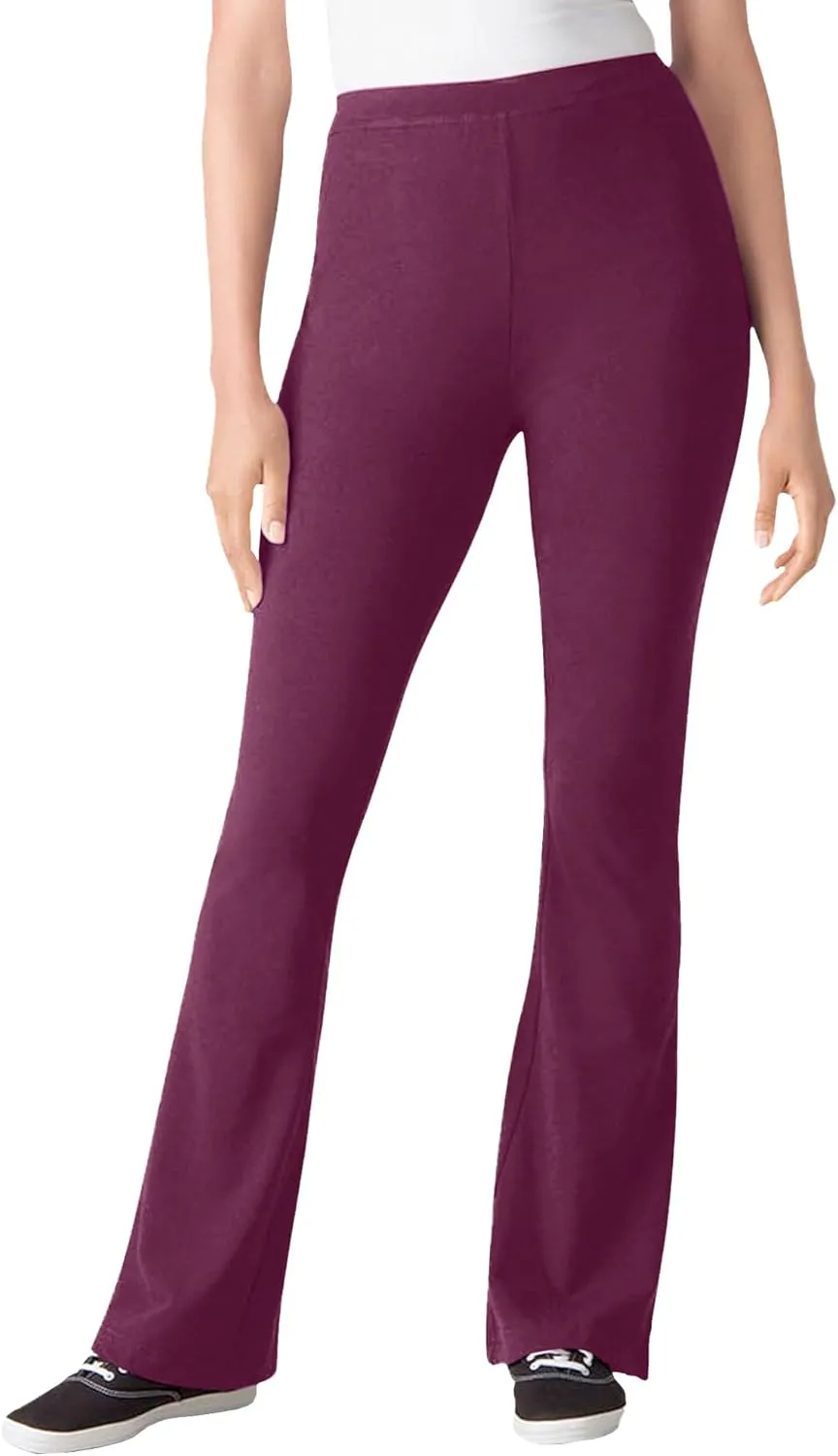 Woman Within Plus Size Stretch Cotton Bootcut Pant