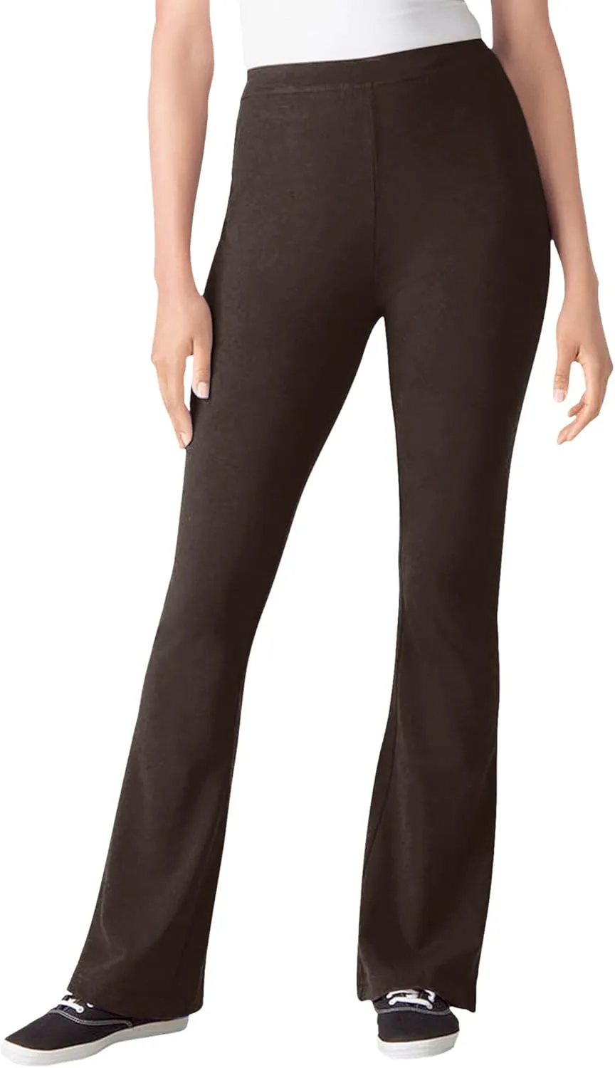 Woman Within Plus Size Stretch Cotton Bootcut Pant