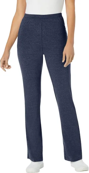 Woman Within Plus Size Stretch Cotton Bootcut Pant