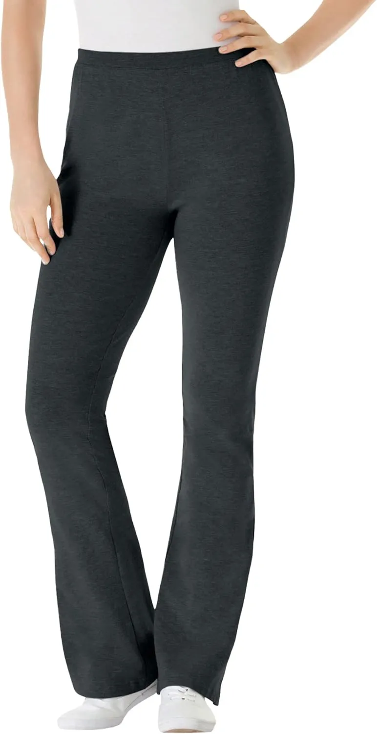 Woman Within Plus Size Stretch Cotton Bootcut Pant