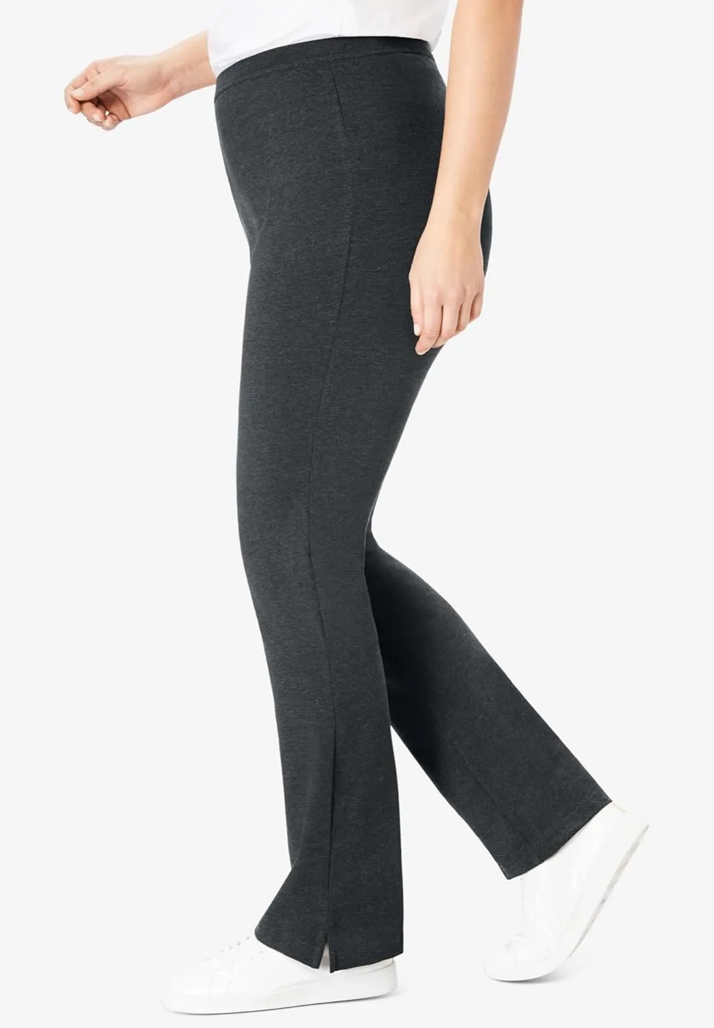Woman Within Plus Size Stretch Cotton Bootcut Pant