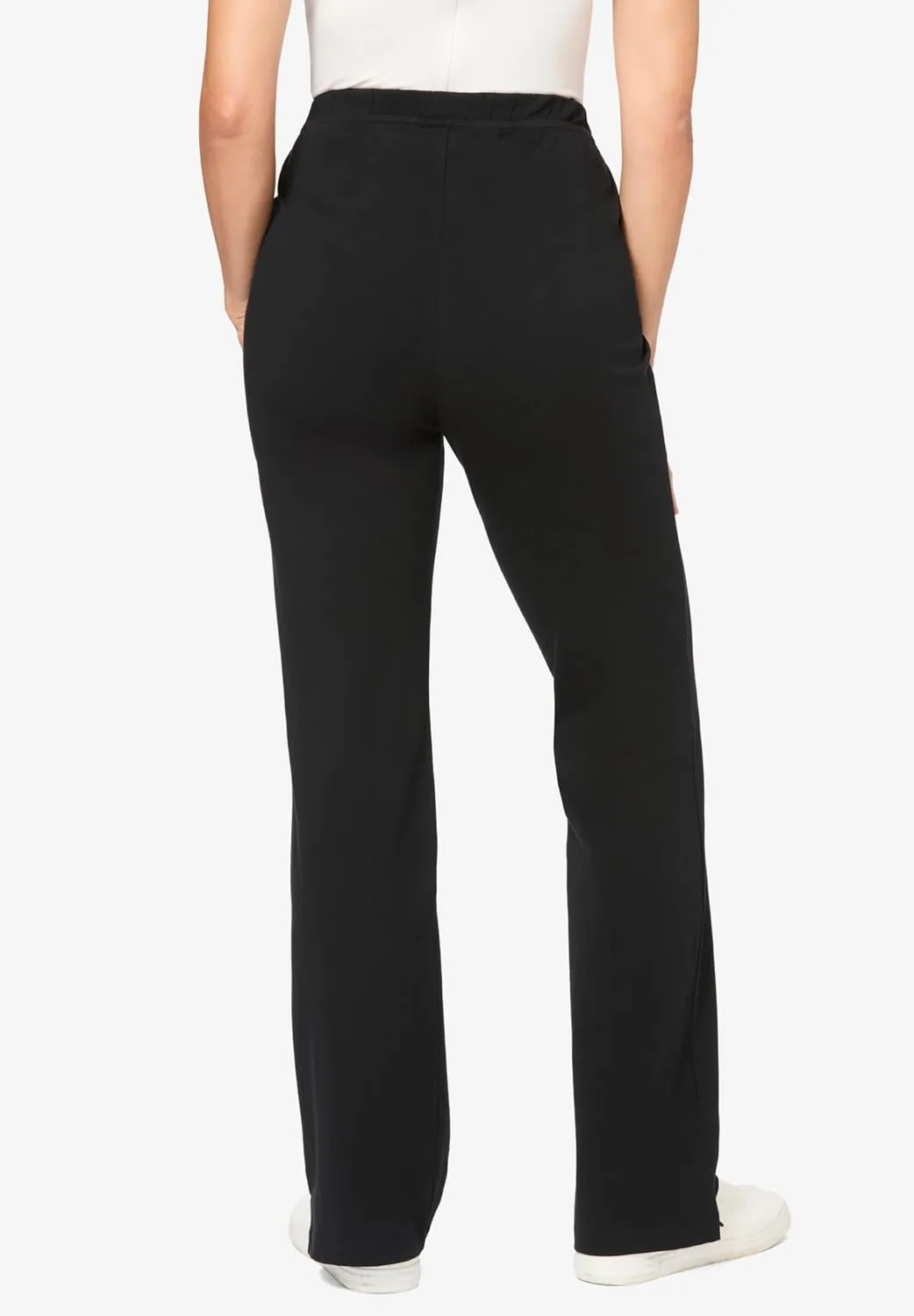 Woman Within Plus Size Stretch Cotton Bootcut Pant