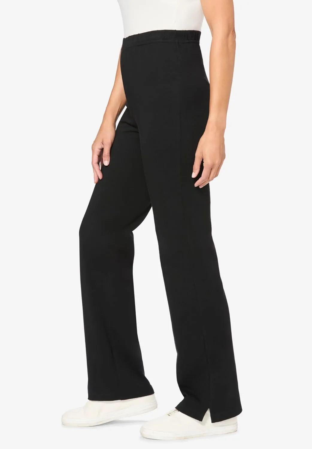 Woman Within Plus Size Stretch Cotton Bootcut Pant