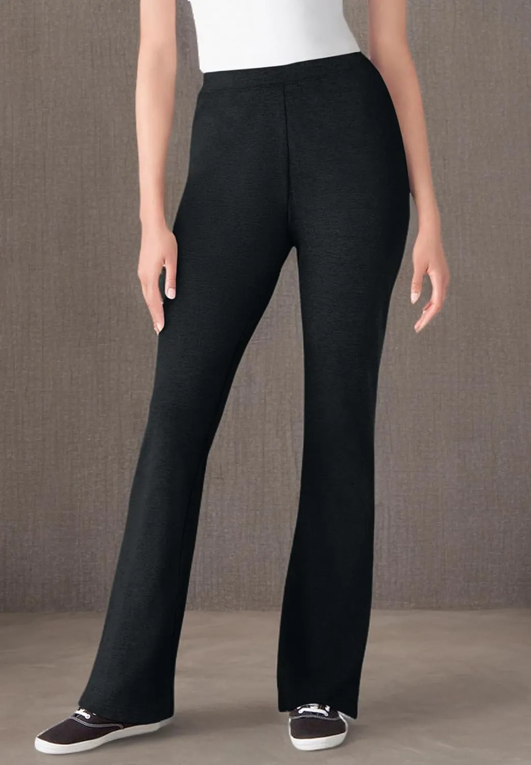 Woman Within Plus Size Stretch Cotton Bootcut Pant