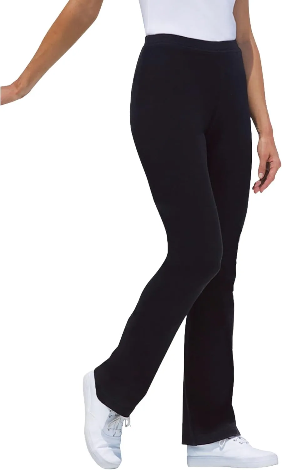 Woman Within Plus Size Stretch Cotton Bootcut Pant