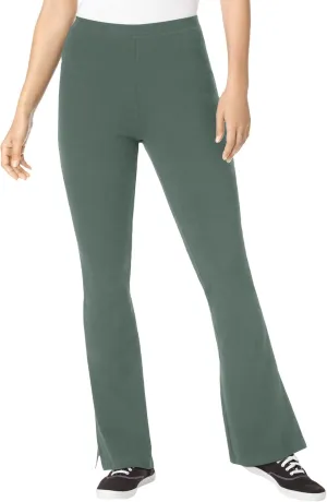 Woman Within Plus Size Stretch Cotton Bootcut Pant