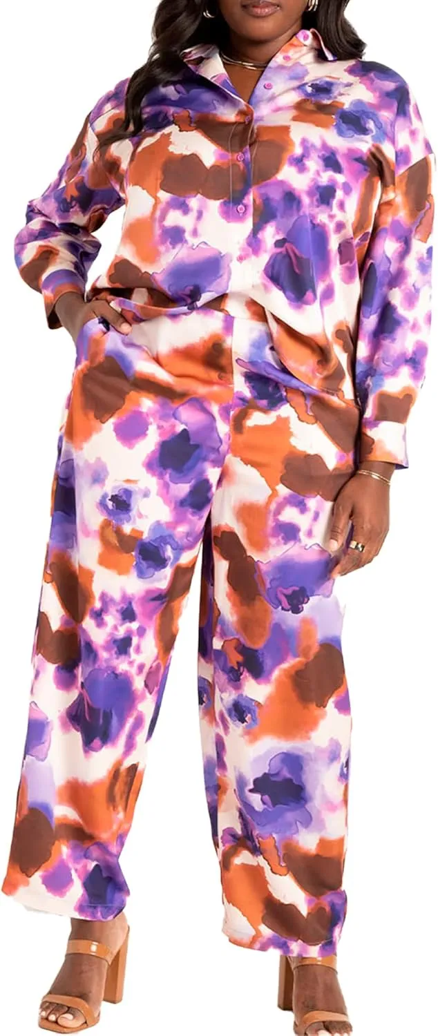Woman Within Plus Size Stretch Cotton Printed Capri Legging