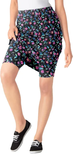 Woman Within Plus Size Stretch Cotton Skort