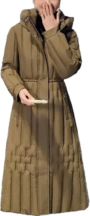 Women Fashion Hooded Thick Warm Snow Coat Female Outerwear Winter Long Parkas Waterproof Down Cotton Padded Jacket