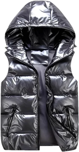 Women Sleeveless Puffer Jacket Ladies Waterproof Cotton Padded Waistcoat Female Fashion Street Top
