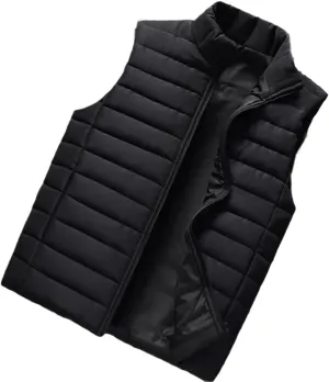 Women Sleeveless Vest Jackets Winter Fashion Women Cotton-Padded Vest Coats Men Stand Collar Warm Waistcoats Clothing