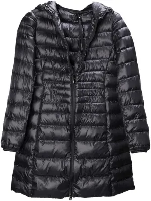 Womens Hooded Duck Down Jacket Long Coat Lightweight Winter Thick Parka