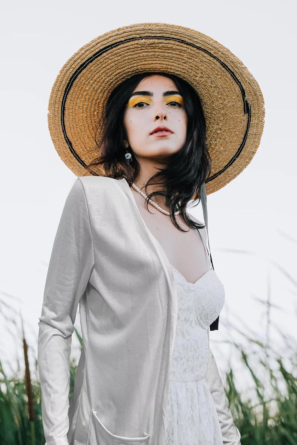 Women's Lightweight Summer Cardigan Casual Dressy Cardigan Sweaters V-Neck Lady Jacket with Pockets