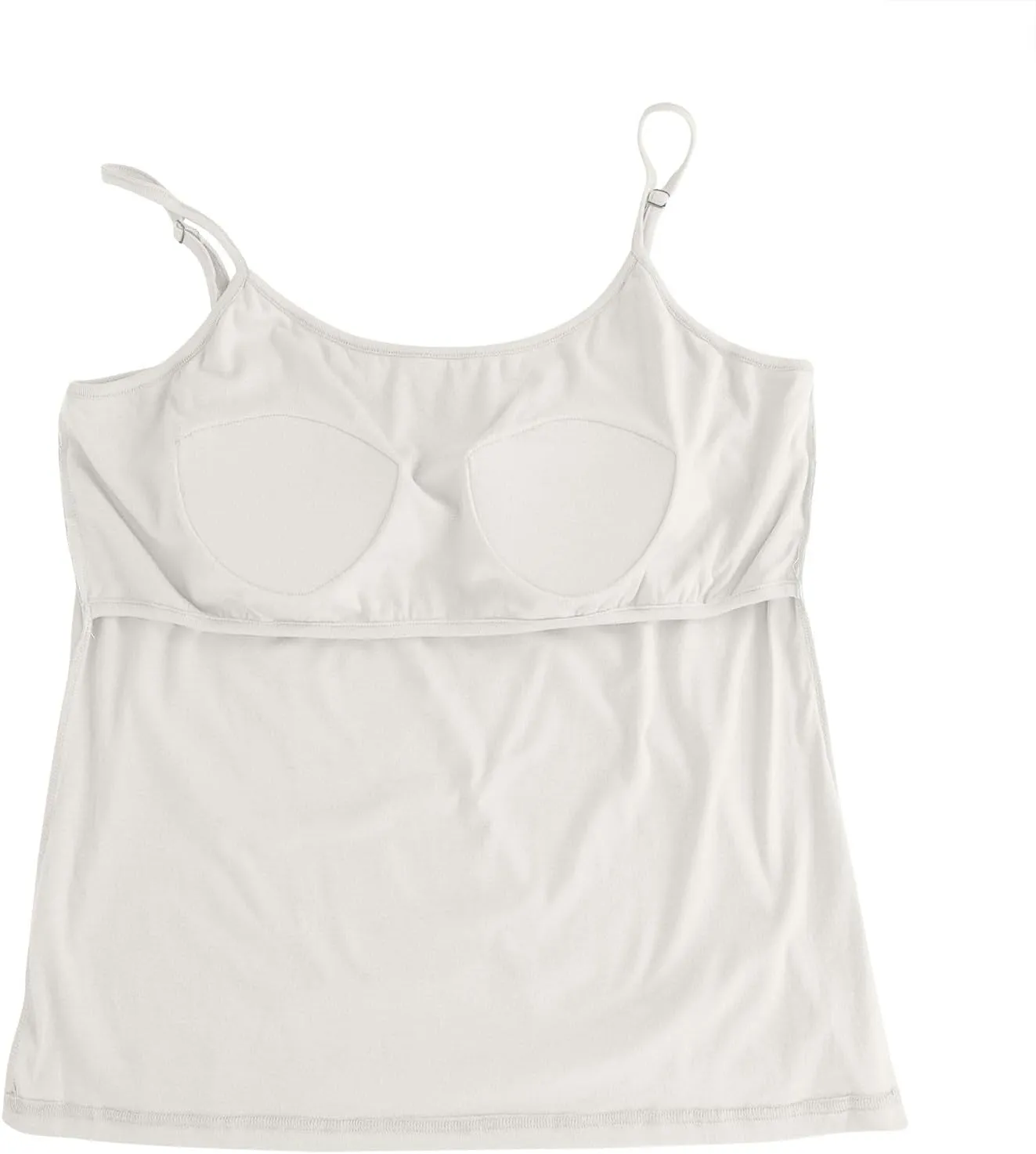 Womens Plus Size Cami Tops Built in Bra Summer Casual Padded Spaghetti Strap Camisole Sleeveless Lounge Crop Tops