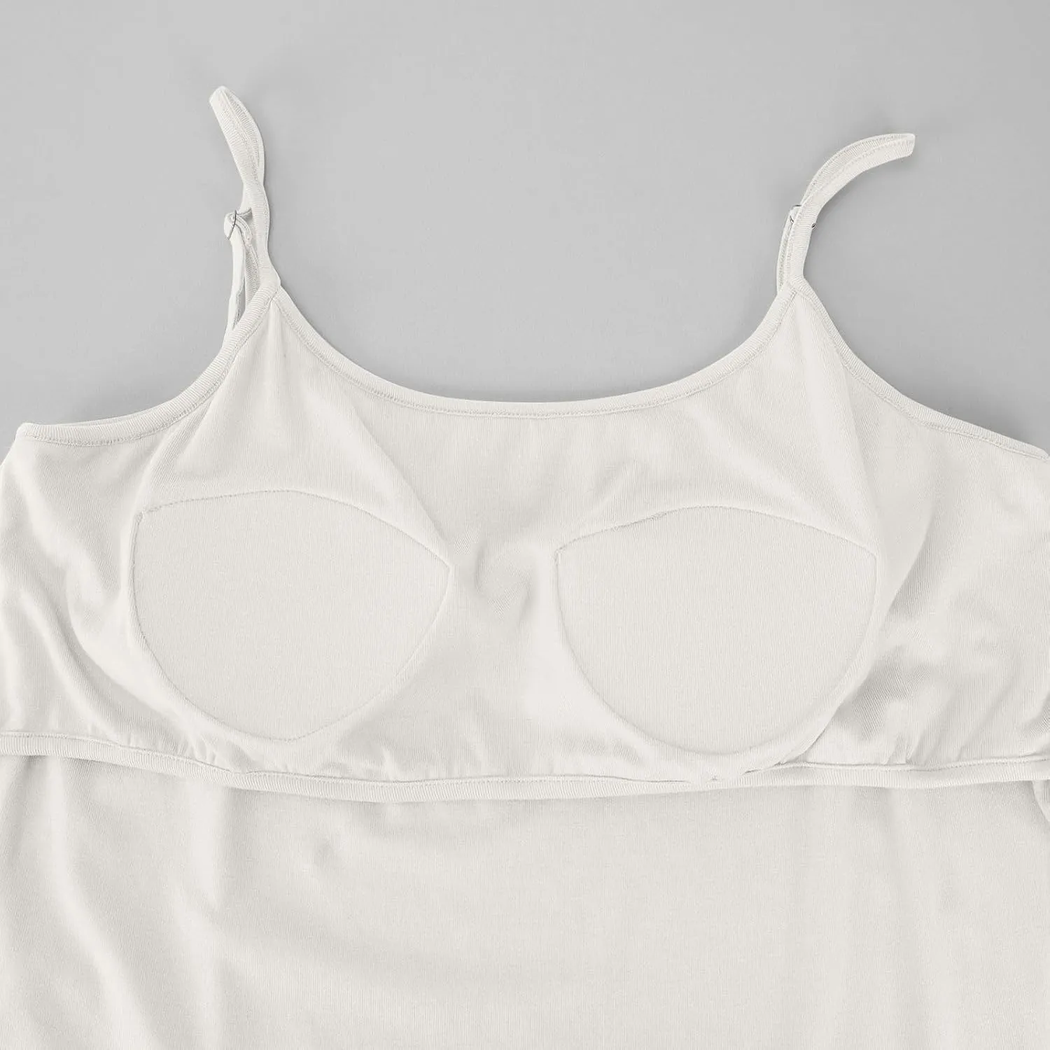 Womens Plus Size Cami Tops Built in Bra Summer Casual Padded Spaghetti Strap Camisole Sleeveless Lounge Crop Tops
