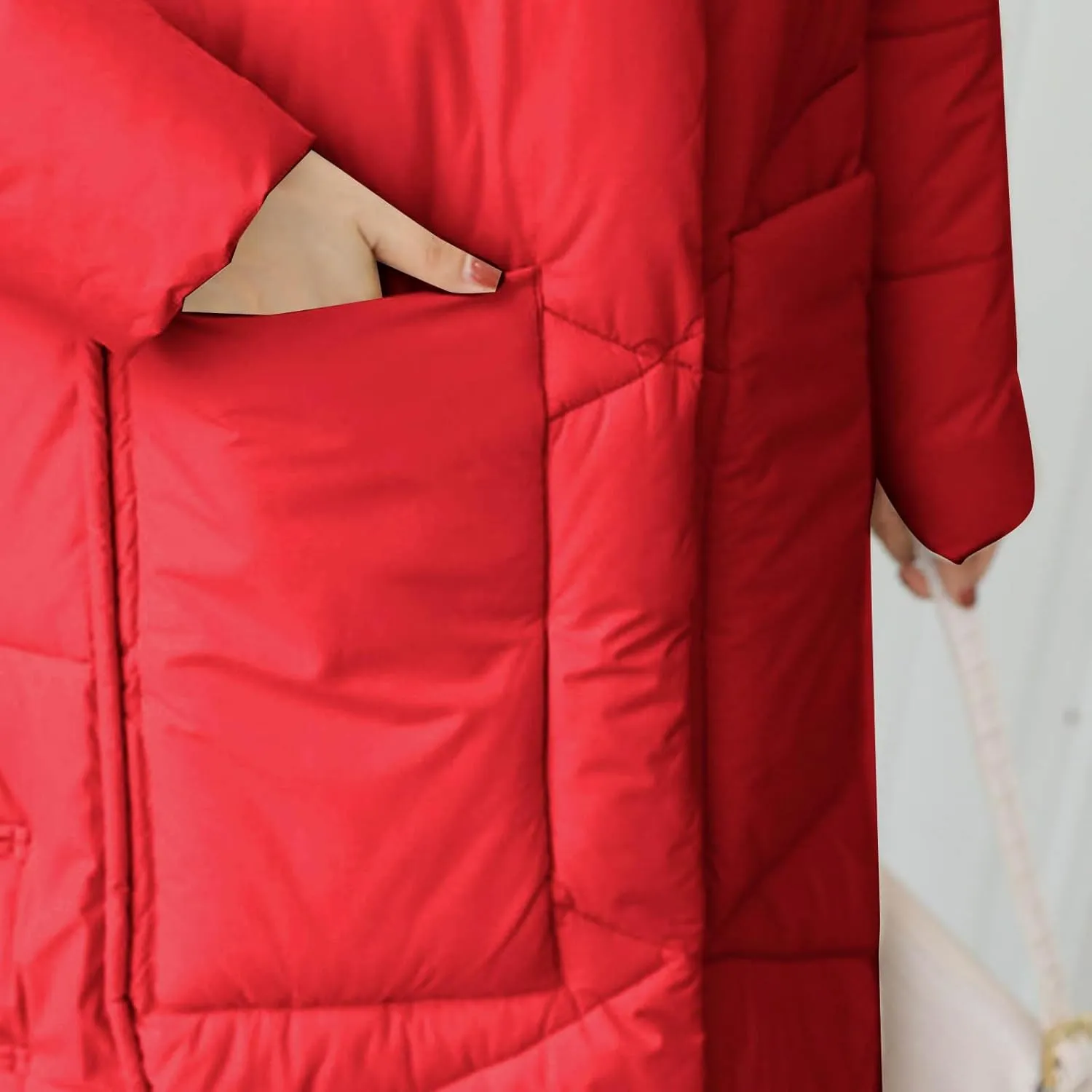 Women's Waterproof Long Winter Coat Warm Puffer Jacket Thickened Down Parka Maxi Coats Button Down Casual Jackets