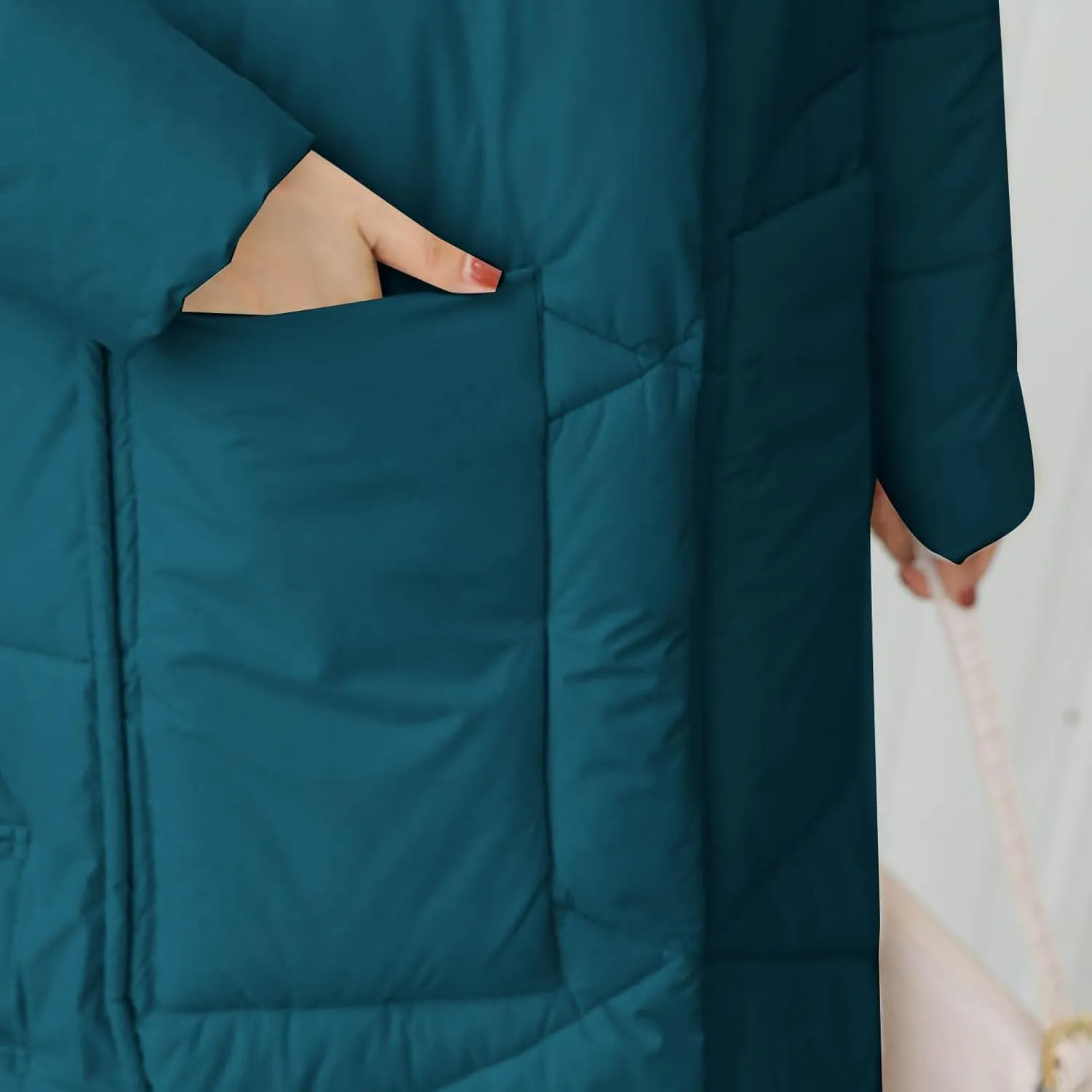 Women's Waterproof Long Winter Coat Warm Puffer Jacket Thickened Down Parka Maxi Coats Button Down Casual Jackets