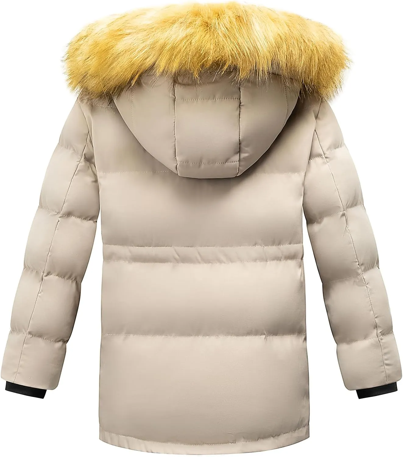 WULFUL Boy's Winter Coat Waterproof Fleece Lined Parka Jackets Kids Hooded Puffer Outerwear