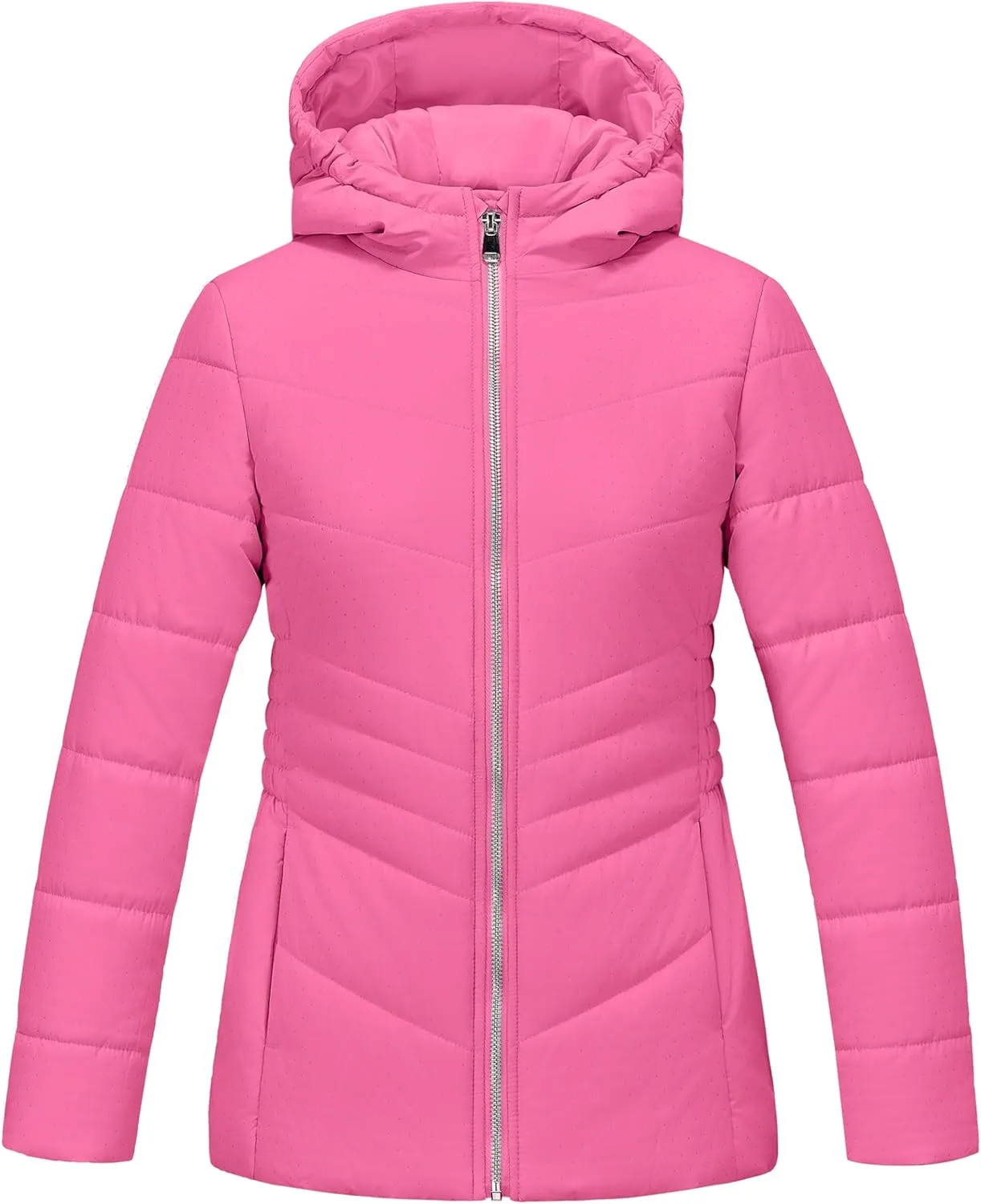 WULFUL Girls Winter Waterproof Coat Warm Hooded Parka Jacket Long