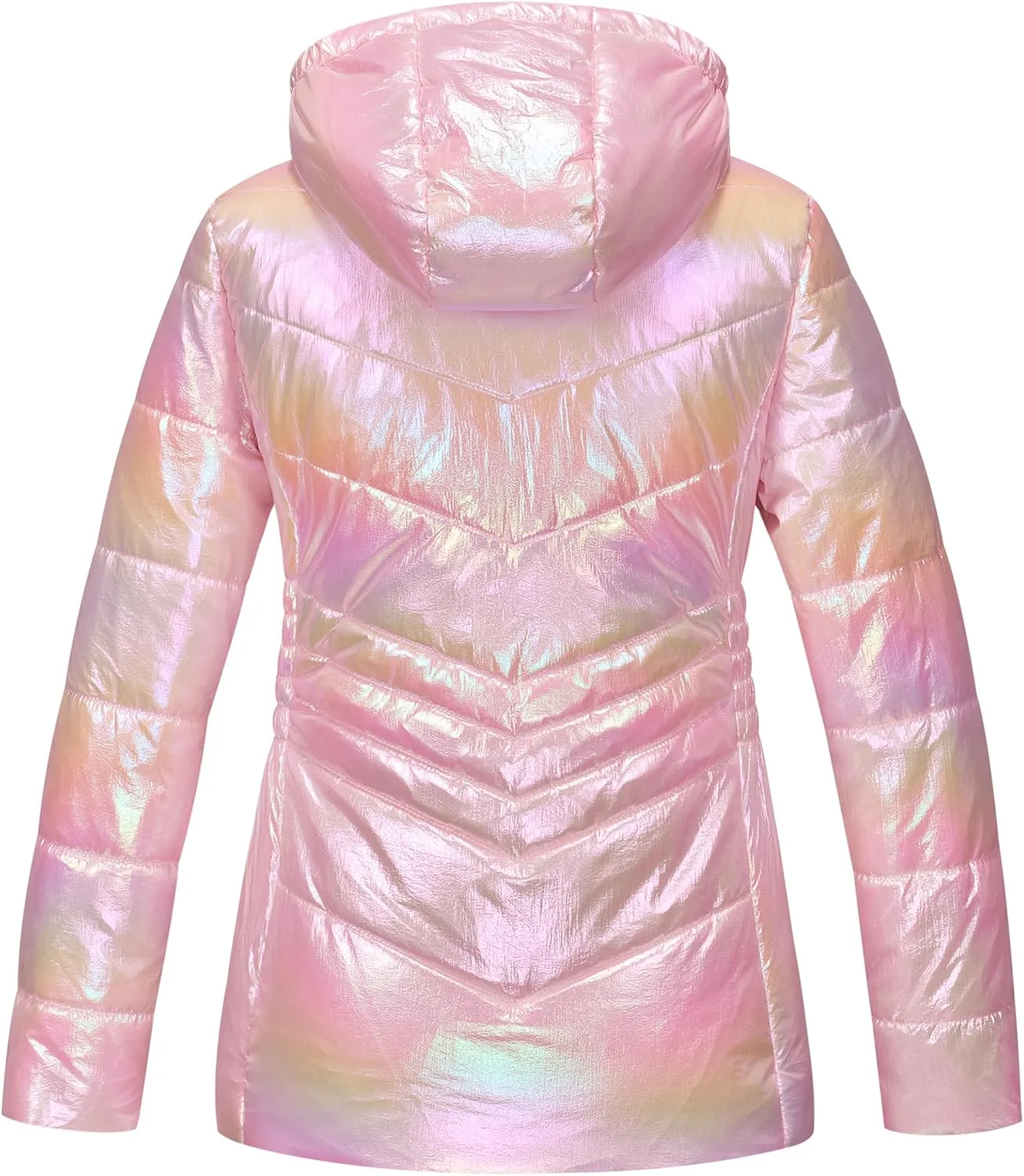 WULFUL Girls Winter Waterproof Coat Warm Hooded Parka Jacket Long