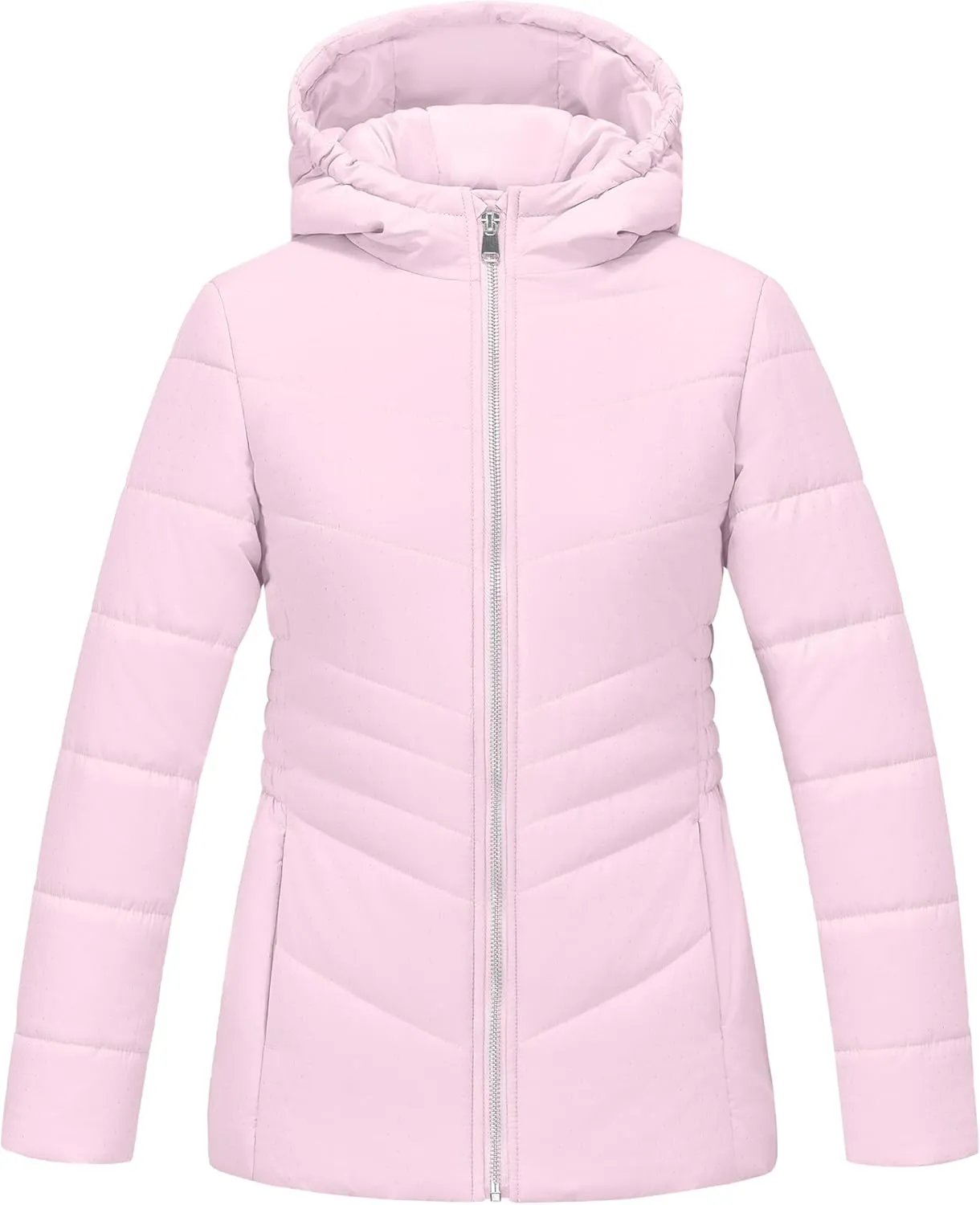 WULFUL Girls Winter Waterproof Coat Warm Hooded Parka Jacket Long