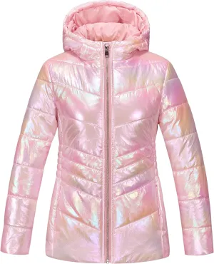 WULFUL Girls Winter Waterproof Coat Warm Hooded Parka Jacket Long