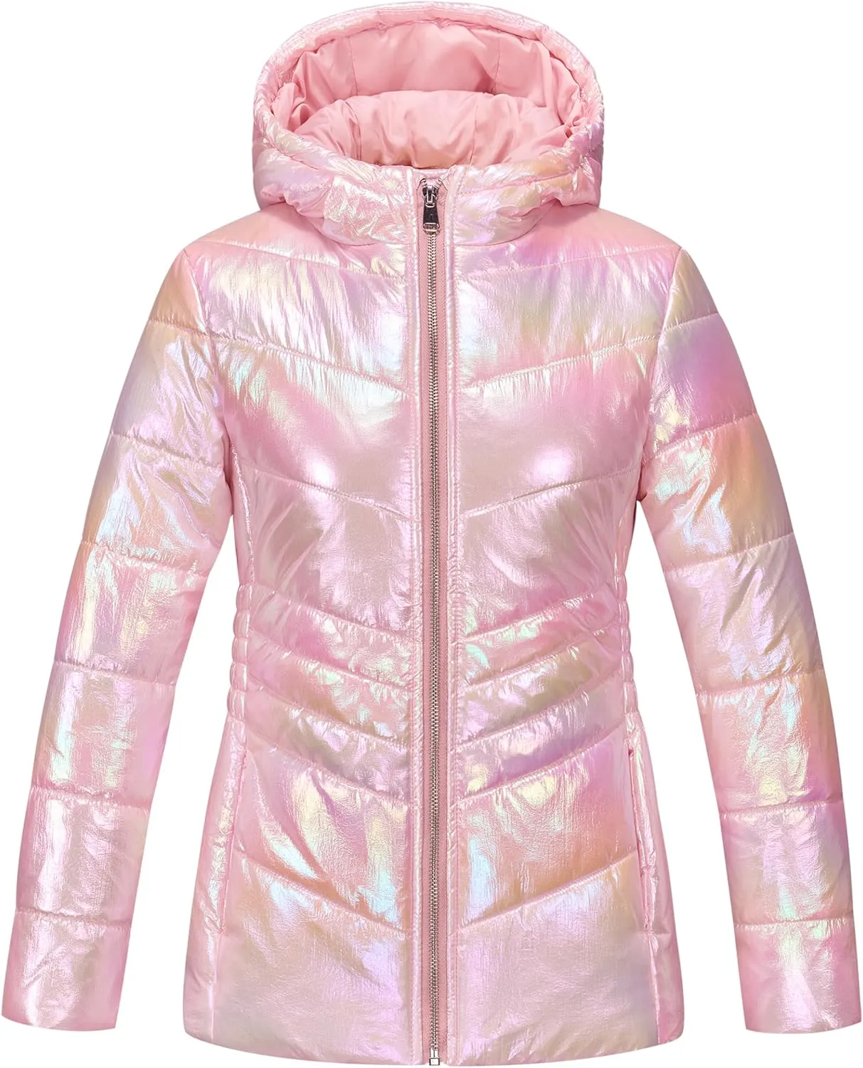 WULFUL Girls Winter Waterproof Coat Warm Hooded Parka Jacket Long