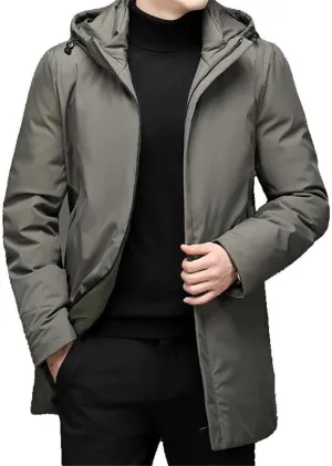 Xingfenly Men' Jacket Coat Men Clothing Winter Cotton Padded Thicken Outwear Clothes Male Hooded